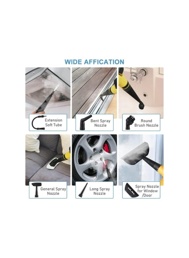 ACLIX Portable Handheld Steam Cleaner with 9 Accessories – High Temperature Pressurized Cleaning Machine for Kitchen Sofa Bathroom Car and Windows - Image 3